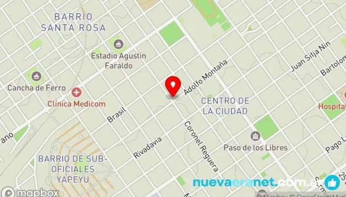 mapa de Las delicias Panadería en Paso de los Libres