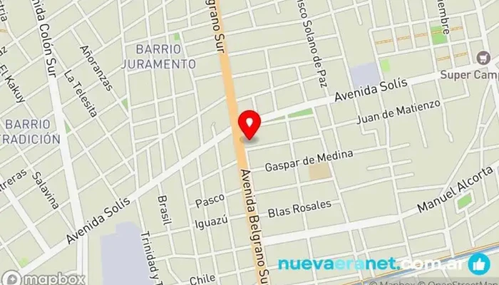 mapa de Las Malvinas - Su Centro de Compras Tienda de electrodomésticos en Santiago del Estero