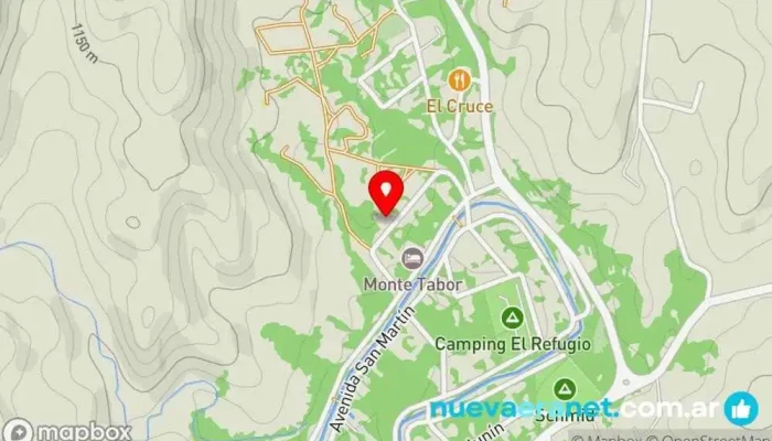 mapa de Las tranqueritas Complejo hotelero, Casa rural en Trapiche