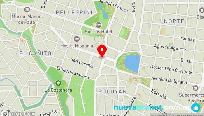 mapa de Le Blend Cafetería en Alta Gracia