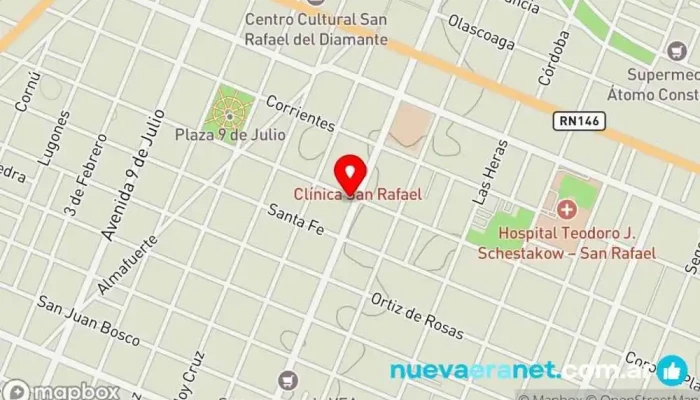 mapa de Le Boulanger Panadería, Pastelería francesa en San Rafael