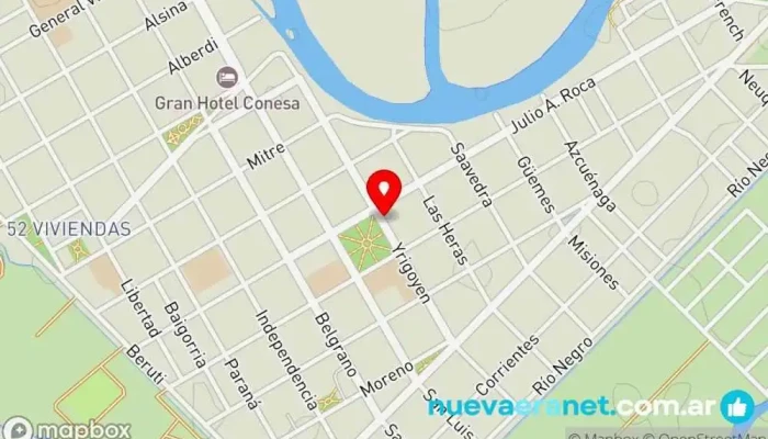 mapa de Lesiuk Hnos SRL Casa de subastas de ganado en Gral. Conesa