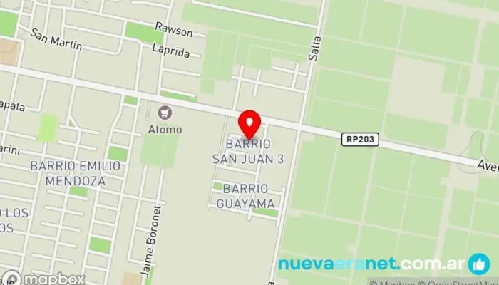 mapa de Librería Benja Librería, Mercería, Tienda de regalos en Caucete