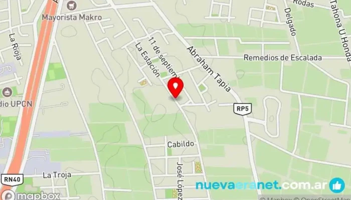 mapa de LIBROS A CASA Librería en Rawson