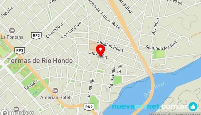 mapa de Lo Bruno S.A Sucursal Termas Tienda de herramientas en Termas de Río Hondo