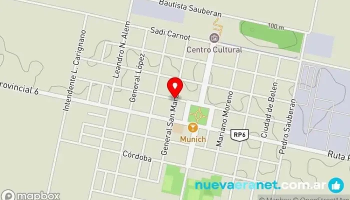 mapa de Lo de Pesce casa de comidas Tienda de alimentación en Los Surgentes
