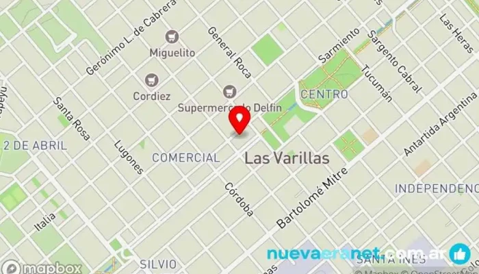 mapa de Lo De Piti Supermercado en Las Varillas