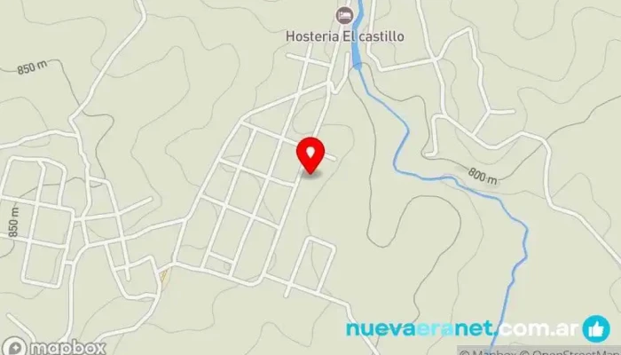 mapa de Los Robles De Achiras Cabaña de montaña en Achiras