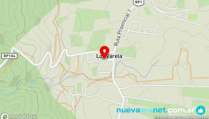 mapa de Los Varela  en Los Varela
