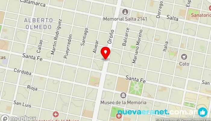 mapa de Lu & Lu Dulzuras Caseras Pastelería en San Lorenzo