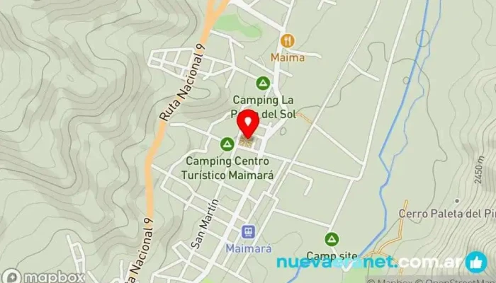 mapa de Maimara  en Maimara