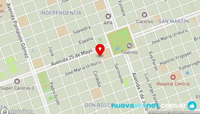 mapa de Maná del Cielo Panadería & Cafeteria Panadería en Formosa