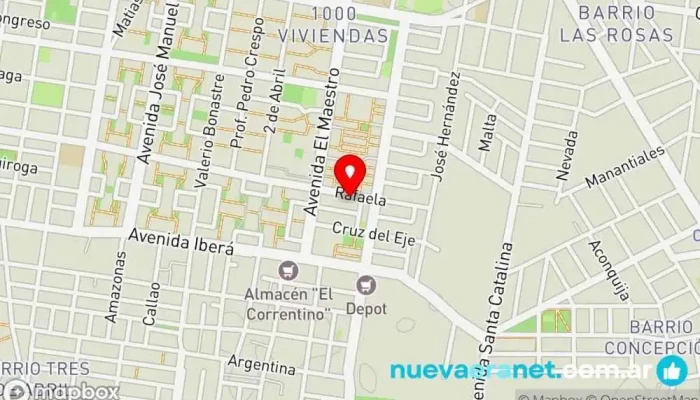 mapa de Manzana B casa 11 Casa de subastas de ganado en Corrientes