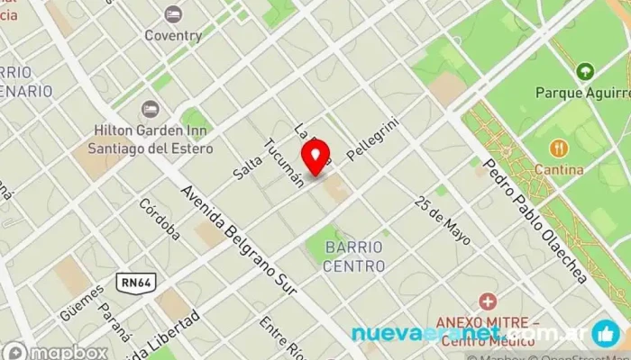 mapa de MAR-CHELA Tienda de artículos de fiesta, Tienda de regalos en Santiago del Estero