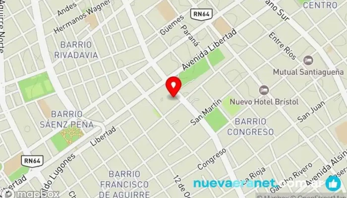 mapa de Maranello Automotores (Laitán Cura) Concesionario de automóviles en Santiago del Estero