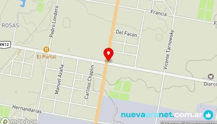 mapa de Maria Reina Panadería Panadería en Paraná