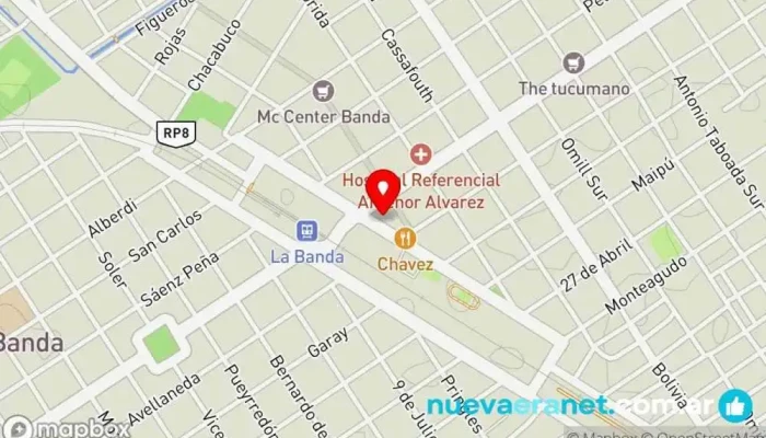 mapa de Mariano Bernabe Buloneria SRL Ferretería en La Banda