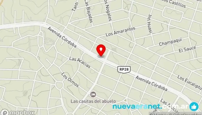 mapa de Marisquería La Casa De Juan Restaurante argentino en Villa Santa Cruz del Lago