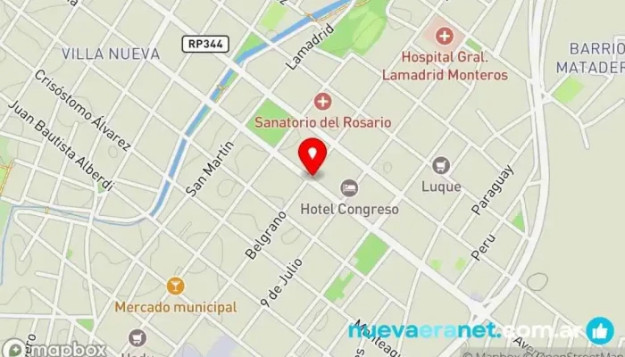 mapa de Martin Sandoval Patisserie Pastelería en Monteros