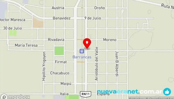 mapa de Martinez Repuestos Tienda de repuestos para automóviles, Proveedor de repuestos de carrocería de automóviles en Barrancas