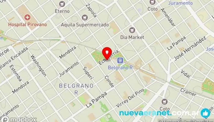 mapa de Maru Botana Belgrano R Cafetería, Pastelería, Restaurante en Cdad. Autónoma de Buenos Aires