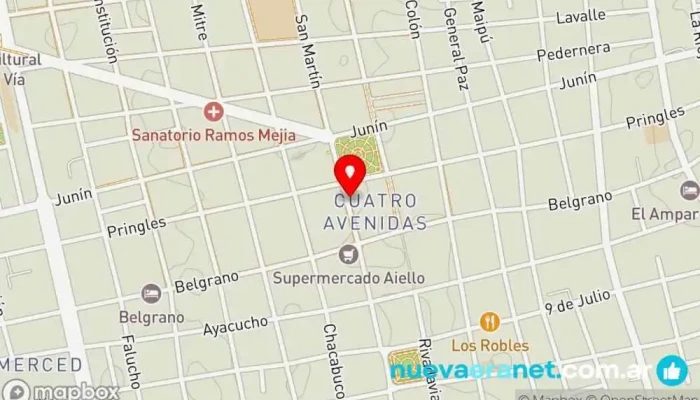 mapa de Match San Luis Tienda de deportes en San Luis