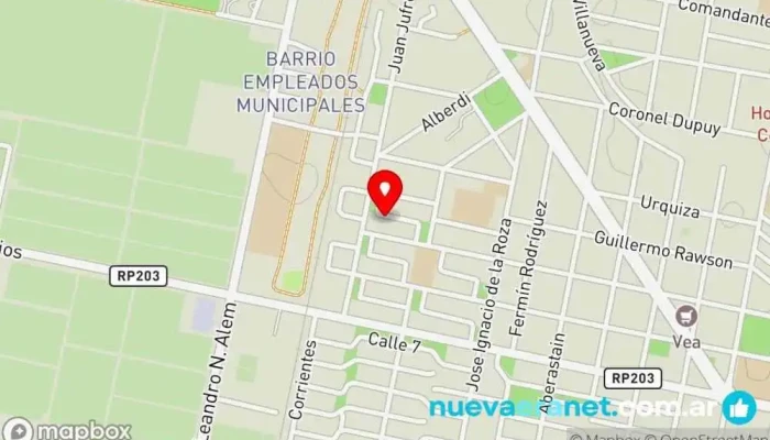 mapa de Maxikiosco Rosario Moran Supermercado en Caucete