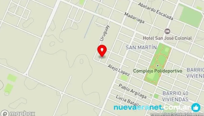 mapa de MaxiKiosko Ezequiel Comercio en Santo Tomé