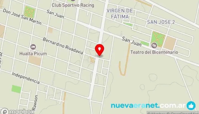 mapa de Maxy Kiosco Y Panaderia MOLINI Supermercado en San Jose de Jachal