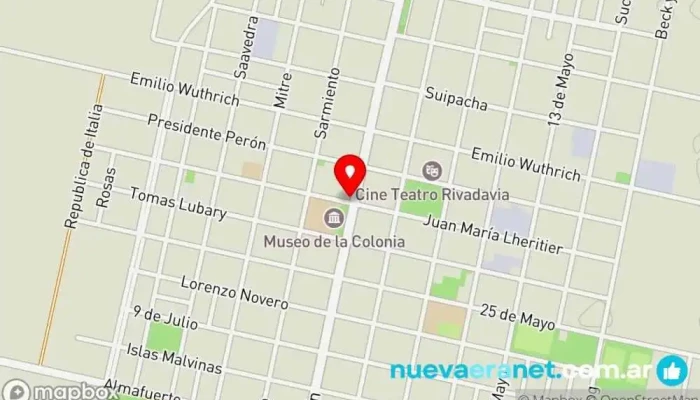 mapa de Mayo Inmobiliaria Agencia inmobiliaria en San Carlos Centro