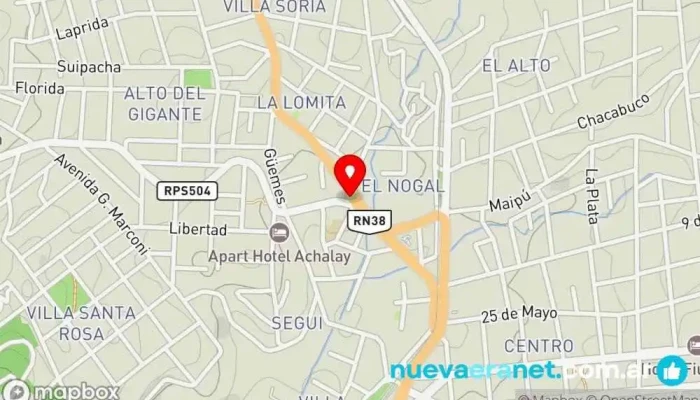 mapa de Medialunas 707 Panadería en La Falda