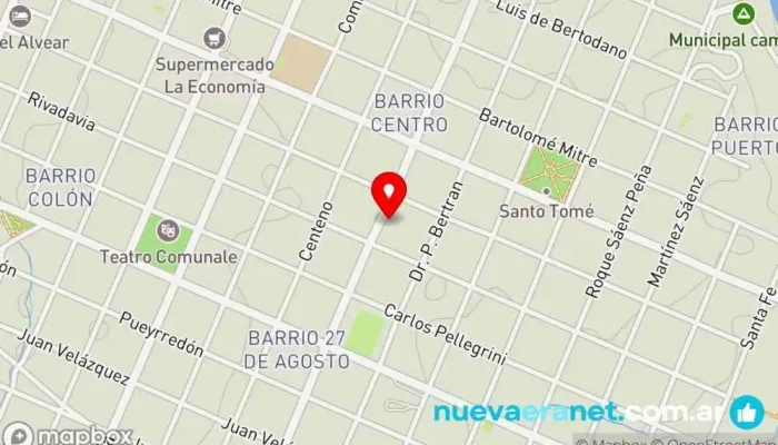 mapa de Mega $2 Tienda de regalos en Santo Tomé