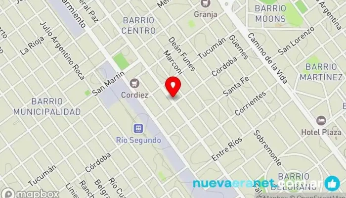 mapa de Megatone.net Tienda de electrónica, Tienda de electrodomésticos de segunda mano en Río Segundo