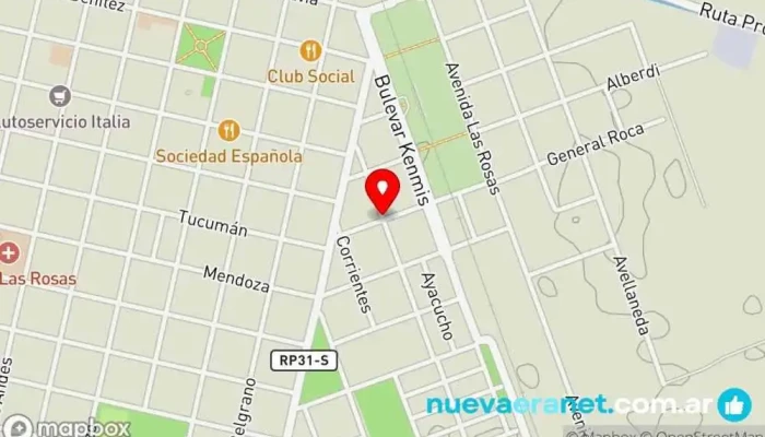 mapa de MEISCA S.A.S  en Las Rosas