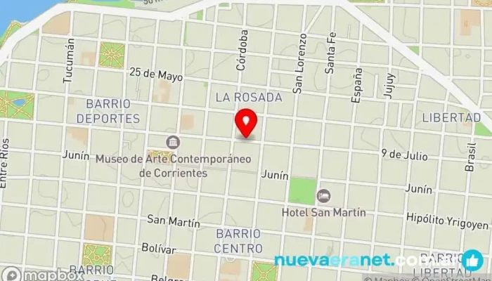 mapa de Meli Cotillón Tienda de artículos de fiesta en Corrientes