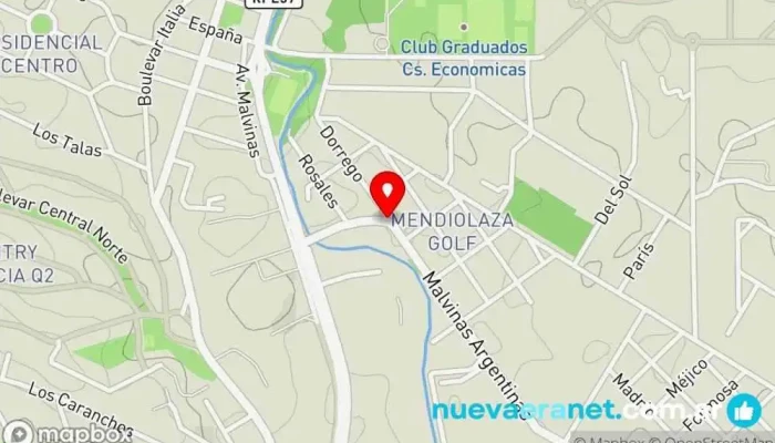 mapa de Mendiolaza  en Mendiolaza