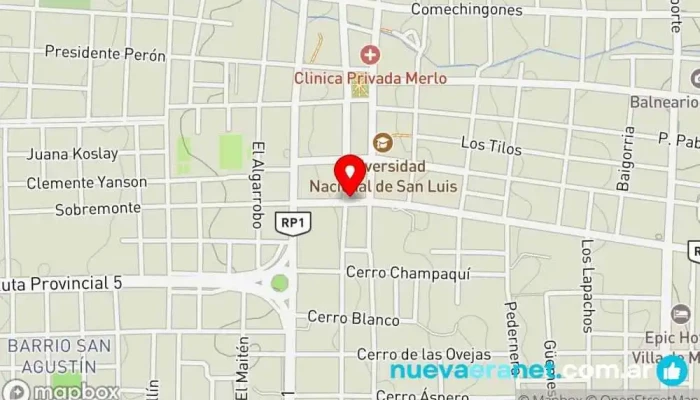 mapa de Minicuotas Ribeiro - Merlo - San Luis Tienda de artículos para el hogar, Tienda de electrodomésticos, Tienda de electrónica en Merlo