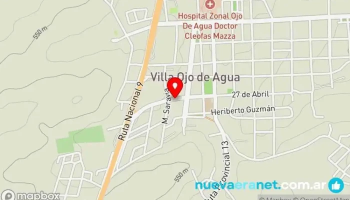 mapa de ministerio JESUCRISTO REY Iglesia en Villa Ojo de Agua
