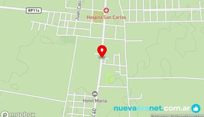 mapa de MIPAN PANIFICADORA Panadería en San Carlos