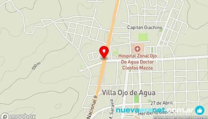 mapa de MIS TRES SOLES Restaurante en Villa Ojo de Agua