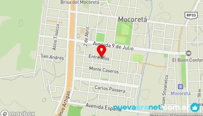 mapa de Mocoreta  en Mocoreta