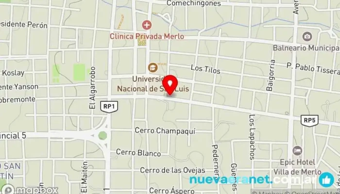 mapa de Montaraz Tienda De Montaña Tienda de equipamiento y ropa para actividades al aire libre, Centro de deportes de aventura, Tienda de artículos de camping, Outlet en Merlo