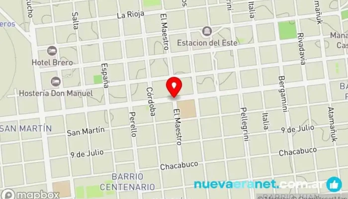 mapa de Monte Caseros  en Monte Caseros