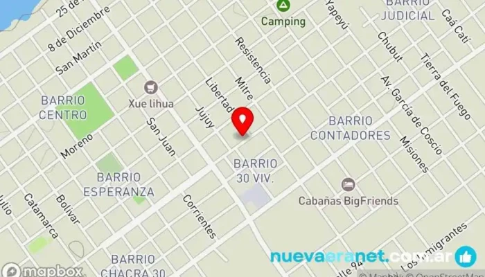 mapa de Morenera MARTIN PESCADOR Tienda de artículos de pesca en Paso de la Patria