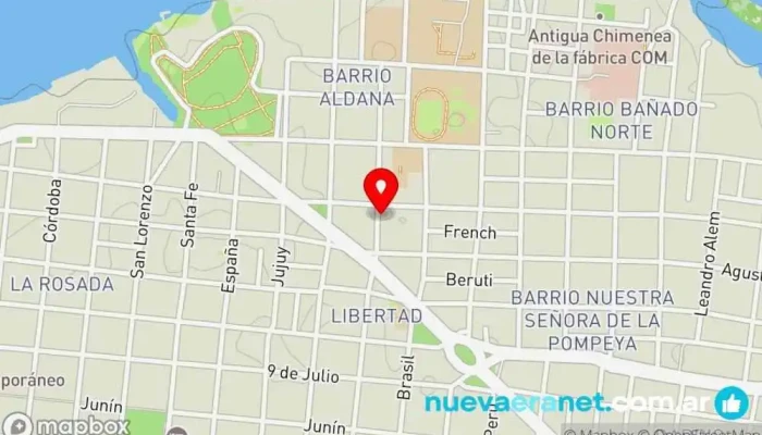 mapa de Morinigo Propiedades Agencia inmobiliaria en Corrientes