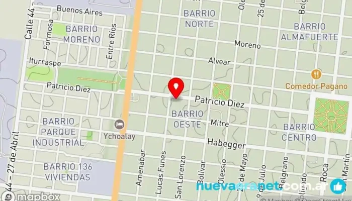 mapa de Muebleria AHRNDT Tienda de muebles en Reconquista