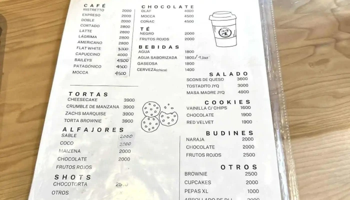 Mujicas Coffee Carta - San Martín de los Andes