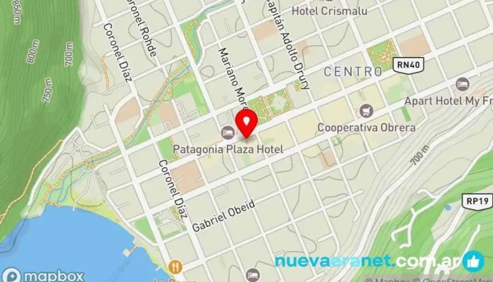 mapa de Mujica's Coffee Cafetería en San Martín de los Andes