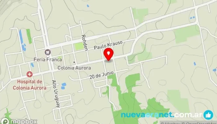 mapa de Municipalidad de Colonia Aurora Centro cívico en Col. Aurora