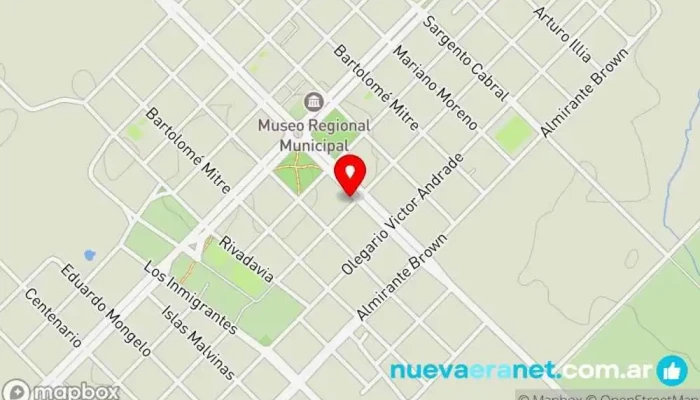 mapa de municipalidad de lucas gonzalez Diputación en Lucas González